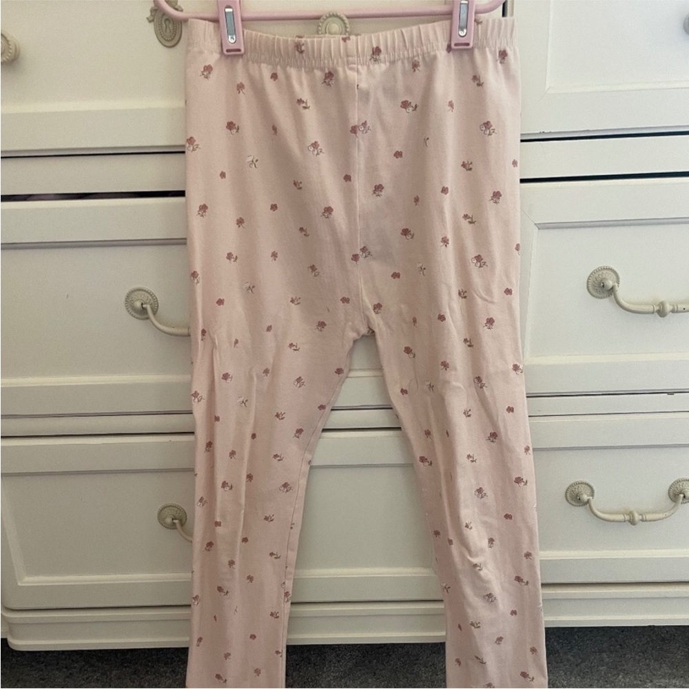 Jamie Kay Blush Pink Floral Elastic Waist Leggings